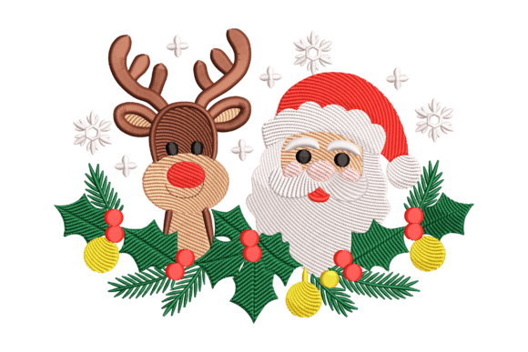 Santa and Reindeer Embroidery Review